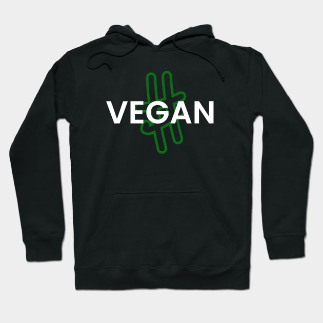 Hashtag Vegan Hoodie by Kale Von Celery